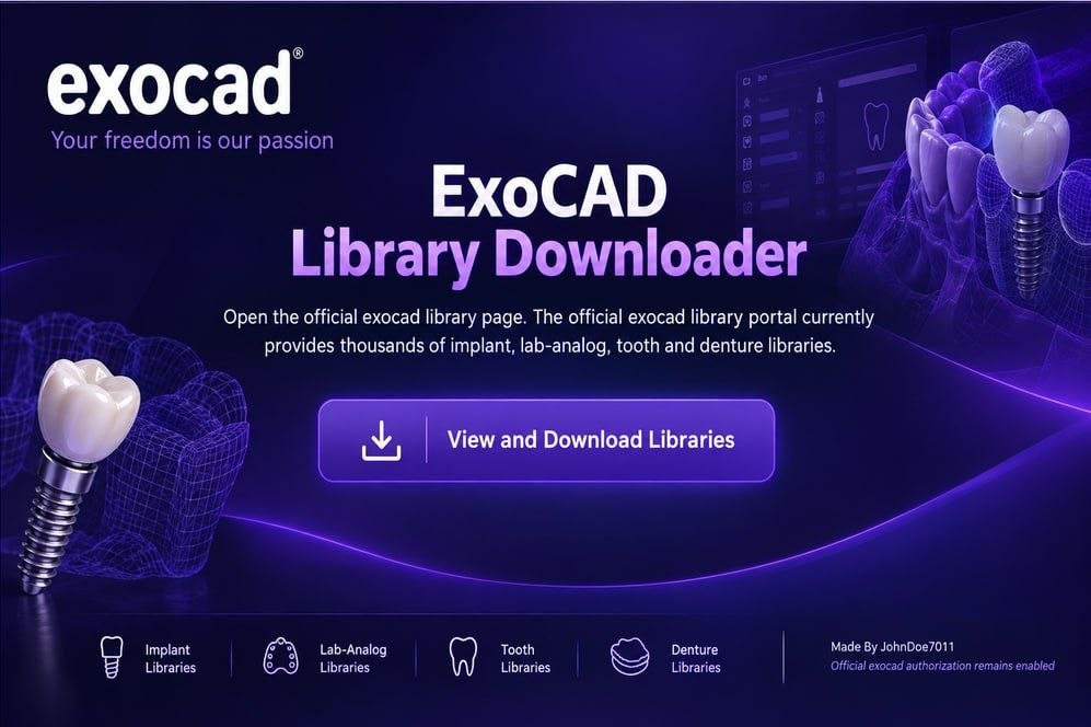ExoCAD Library Downloader (Dongle-Free)
